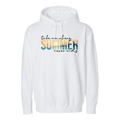 Take Me Where Summer Never Ends Garment-Dyed Fleece Hoodie