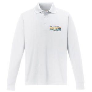 Take Me Where Summer Never Ends Performance Long Sleeve Polo