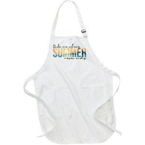 Take Me Where Summer Never Ends Full-Length Apron With Pockets