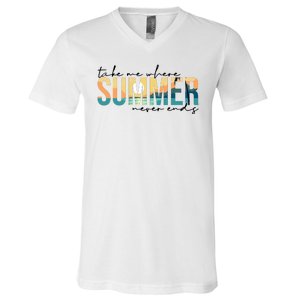 Take Me Where Summer Never Ends V-Neck T-Shirt