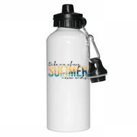 Take Me Where Summer Never Ends Aluminum Water Bottle