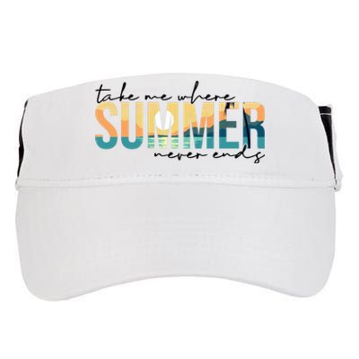 Take Me Where Summer Never Ends Adult Drive Performance Visor