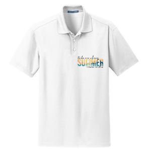 Take Me Where Summer Never Ends Dry Zone Grid Polo