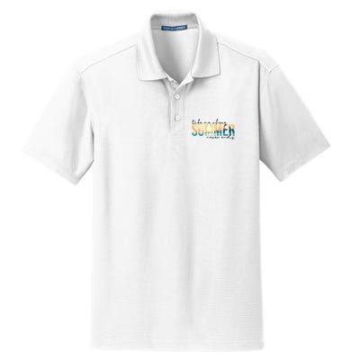 Take Me Where Summer Never Ends Dry Zone Grid Polo