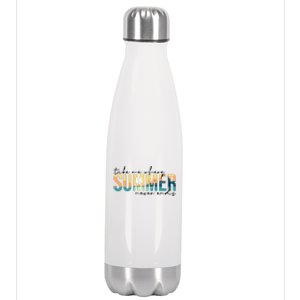 Take Me Where Summer Never Ends Stainless Steel Insulated Water Bottle