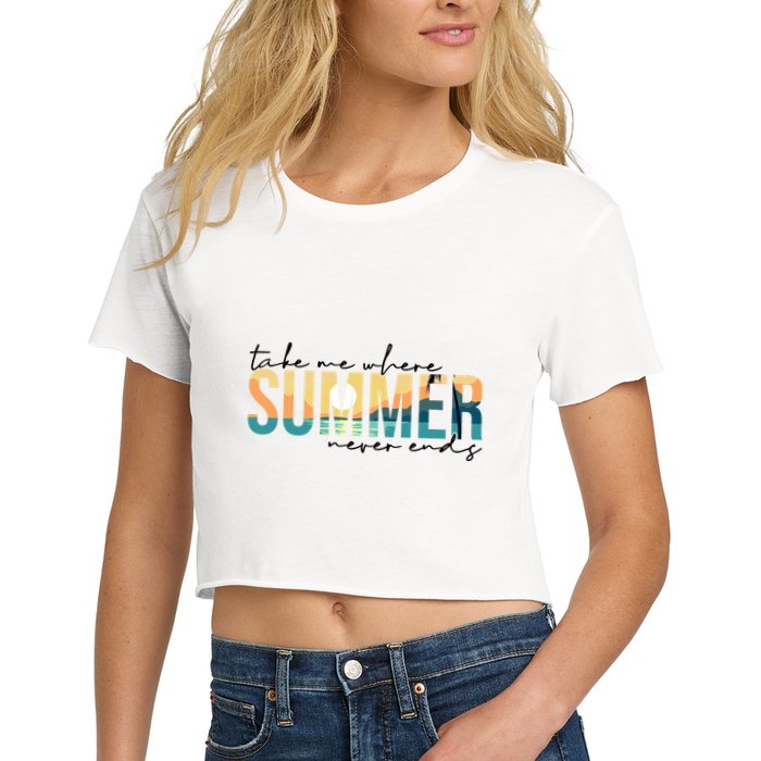 Take Me Where Summer Never Ends Crop Top