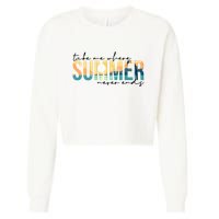 Take Me Where Summer Never Ends Cropped Pullover Crew