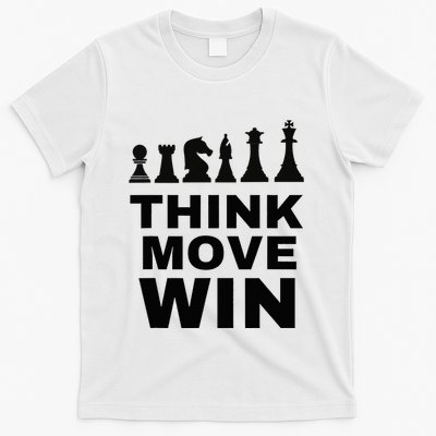 Think Move Win Chess Player Chess Board T-Shirt