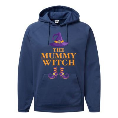 The Mummy Witch Gift Performance Fleece Hoodie