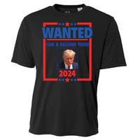 Trumps Mugshot Wanted For A Second Term 2024 President Cooling Performance Crew T-Shirt