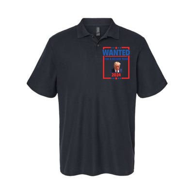 Trumps Mugshot Wanted For A Second Term 2024 President Softstyle Adult Sport Polo