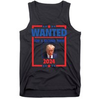 Trumps Mugshot Wanted For A Second Term 2024 President Tank Top