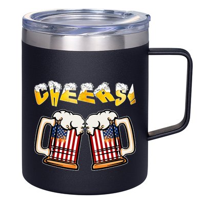 The Most Wonderful Time Beer Happy National Beer Day Gift 12oz Stainless Steel Coffee Mug