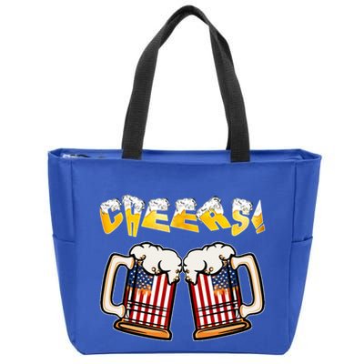 The Most Wonderful Time Beer Happy National Beer Day Gift Zip Tote Bag