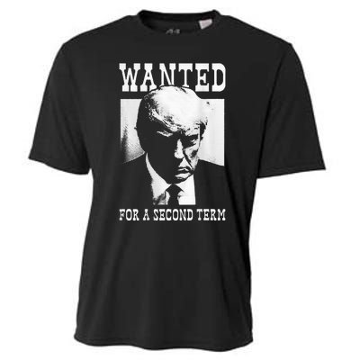 Trump Mugshot Wanted For Second Term 2024 Cooling Performance Crew T-Shirt