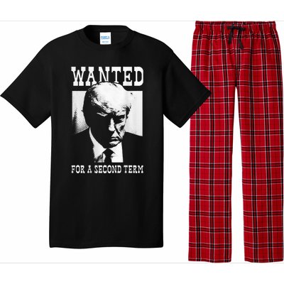 Trump Mugshot Wanted For Second Term 2024 Pajama Set