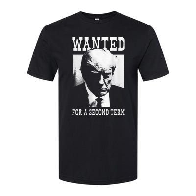 Trump Mugshot Wanted For Second Term 2024 Softstyle CVC T-Shirt