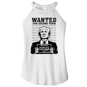 Trump Mugshot Wanted For Second Term 2024 Women's Perfect Tri Rocker Tank