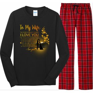 To My Wife I Love You Long Sleeve Pajama Set