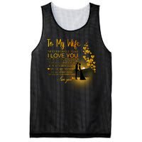 To My Wife I Love You Mesh Reversible Basketball Jersey Tank