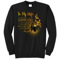 To My Wife I Love You Tall Sweatshirt