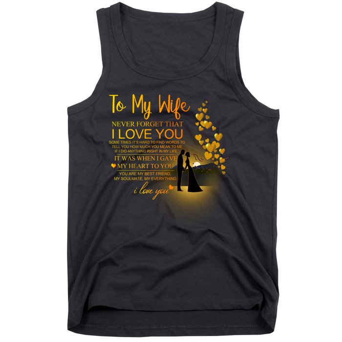 To My Wife I Love You Tank Top