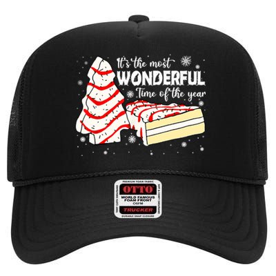 The Most Wonderful Christmas Snack Cake Time Of The Year TShirt High Crown Mesh Back Trucker Hat