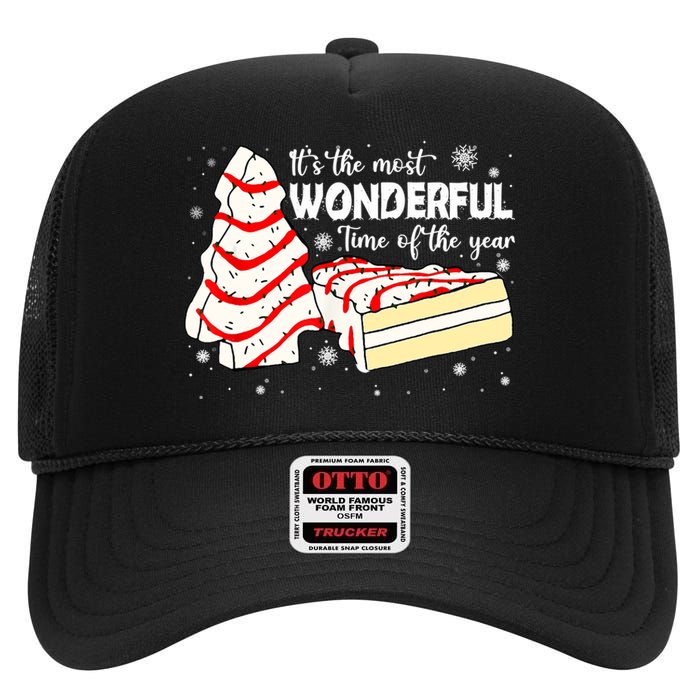 The Most Wonderful Christmas Snack Cake Time Of The Year TShirt High Crown Mesh Back Trucker Hat