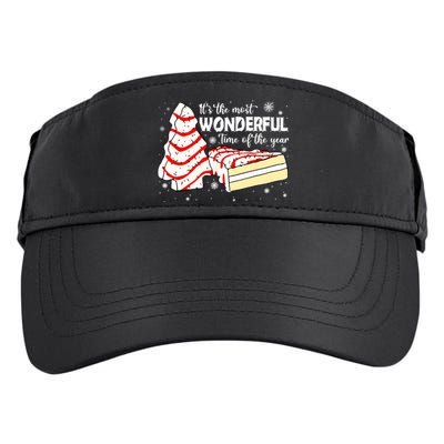 The Most Wonderful Christmas Snack Cake Time Of The Year TShirt Adult Drive Performance Visor