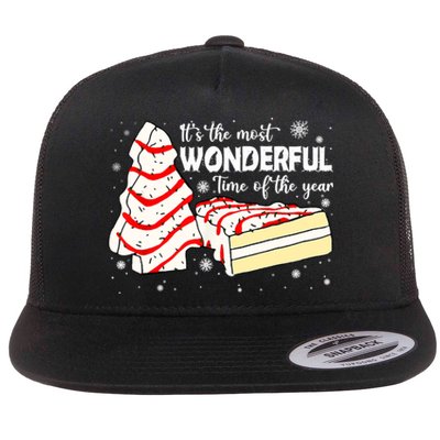 The Most Wonderful Christmas Snack Cake Time Of The Year TShirt Flat Bill Trucker Hat