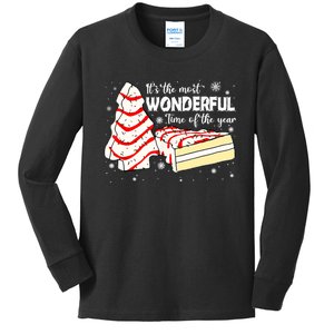 The Most Wonderful Christmas Snack Cake Time Of The Year TShirt Kids Long Sleeve Shirt