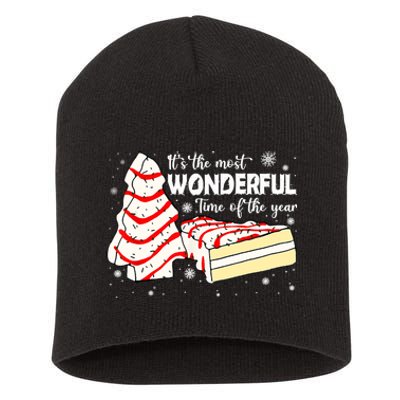 The Most Wonderful Christmas Snack Cake Time Of The Year TShirt Short Acrylic Beanie