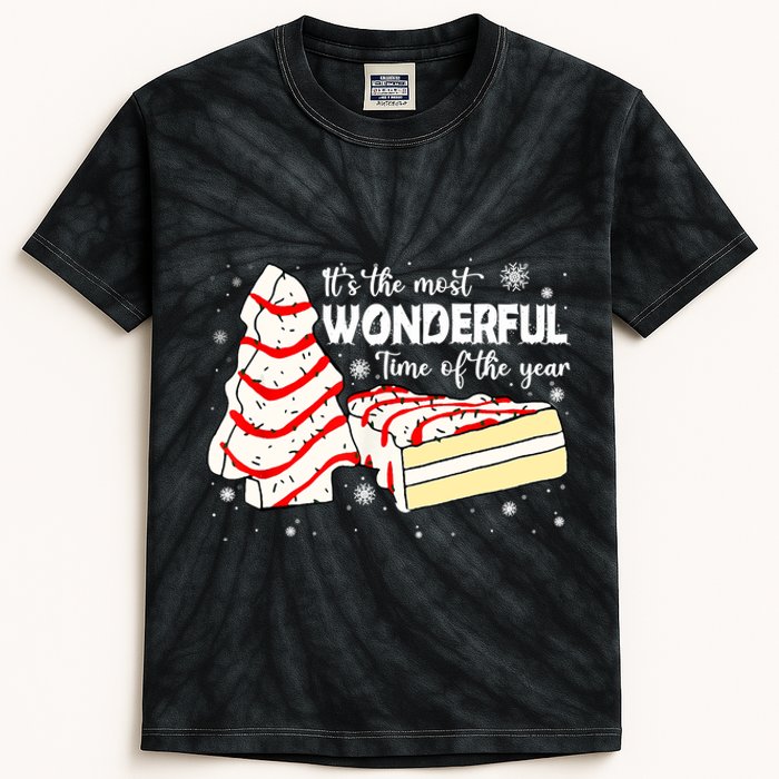 The Most Wonderful Christmas Snack Cake Time Of The Year TShirt Kids Tie-Dye T-Shirt