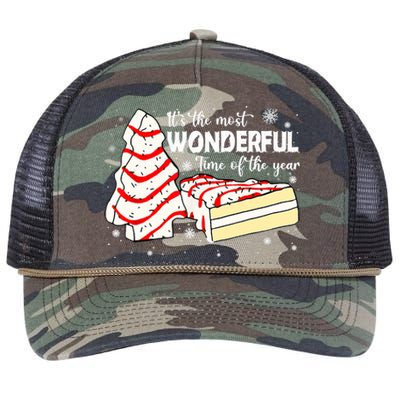 The Most Wonderful Christmas Snack Cake Time Of The Year TShirt Retro Rope Trucker Hat Cap