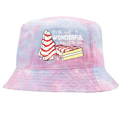 The Most Wonderful Christmas Snack Cake Time Of The Year TShirt Tie-Dyed Bucket Hat