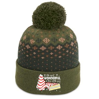 The Most Wonderful Christmas Snack Cake Time Of The Year TShirt The Baniff Cuffed Pom Beanie