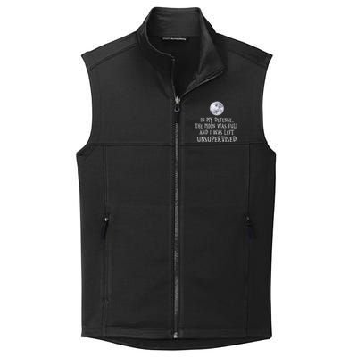 The Moon Was Full And I Was Left Unsupervised Witch Gift Collective Smooth Fleece Vest