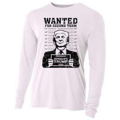 Trump Mugshot Wanted For Second Term 2024 . Cooling Performance Long Sleeve Crew