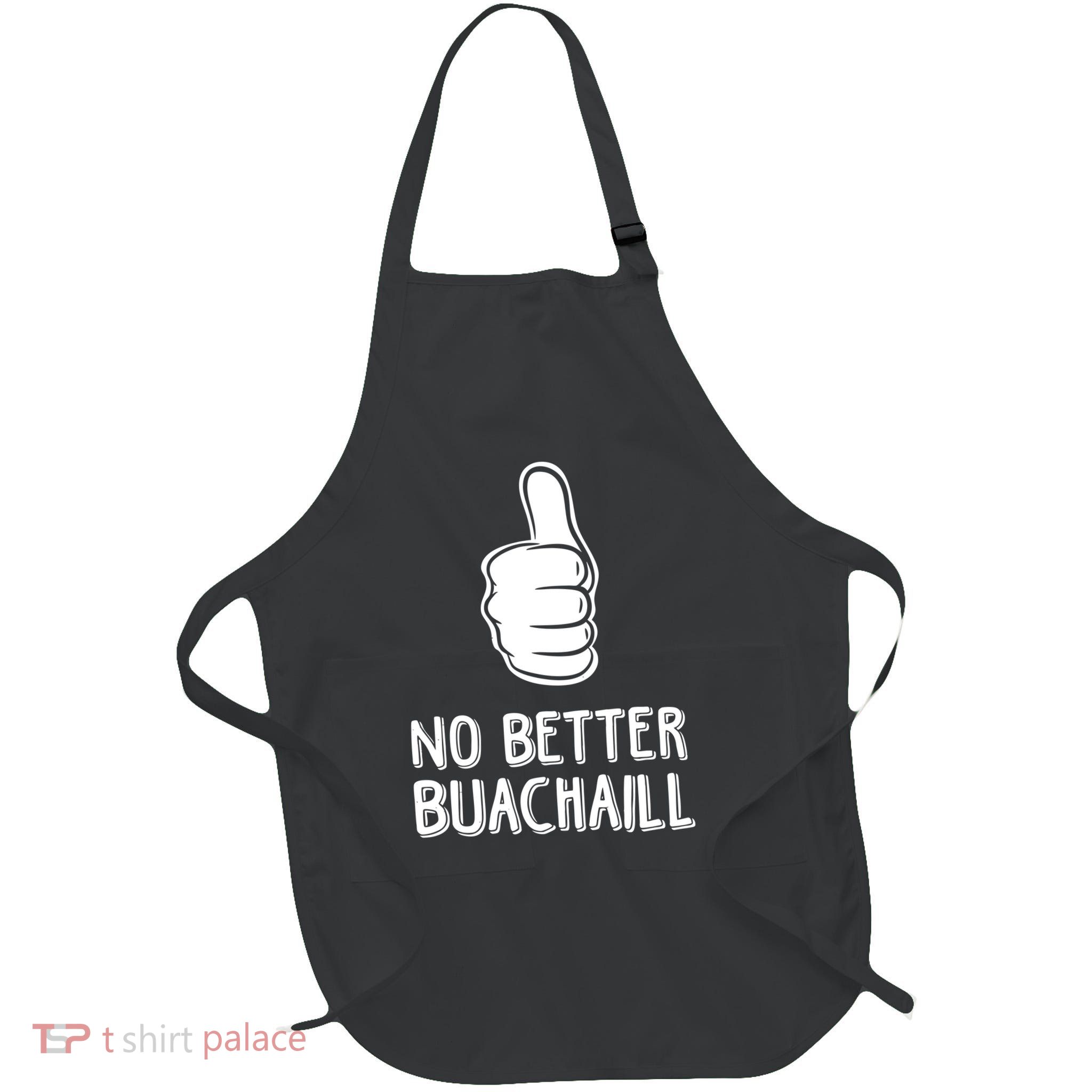 Tally Man Wearing No Better Buachaill Apron