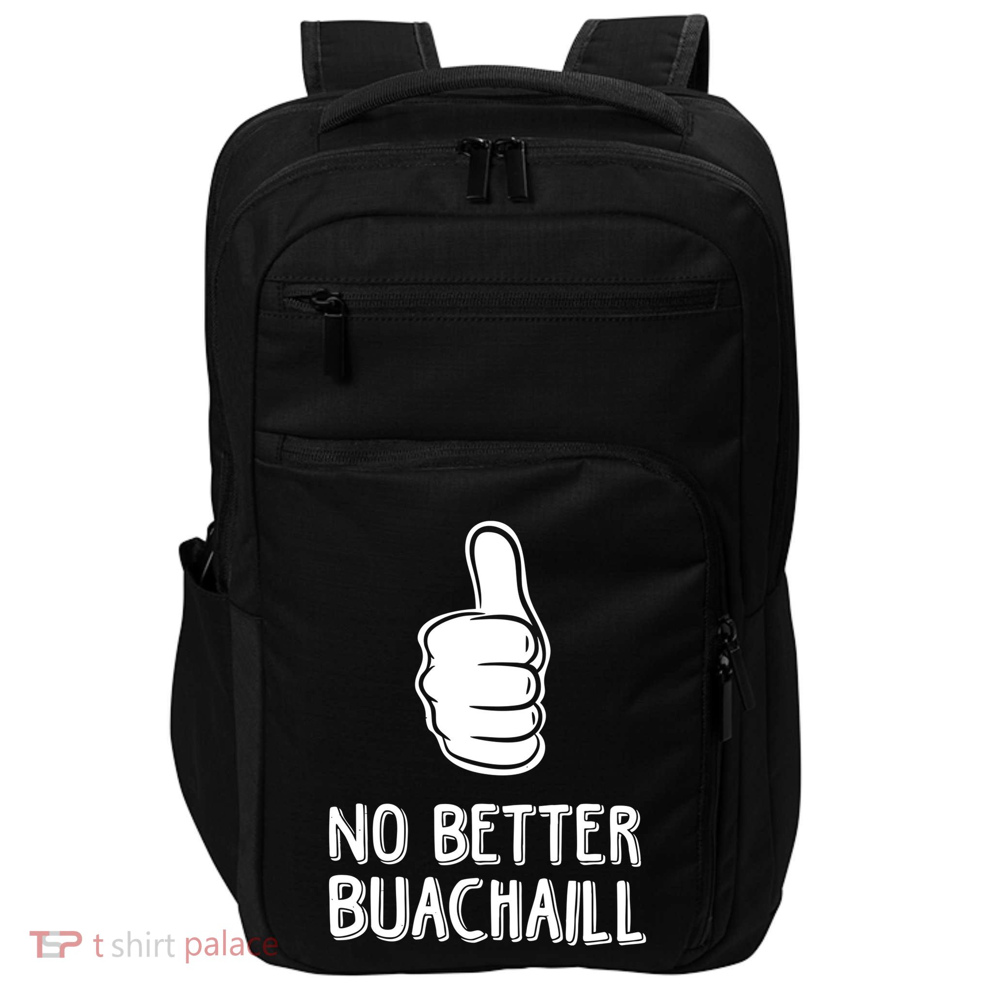 Tally Man Wearing No Better Buachaill Impact Tech Backpack