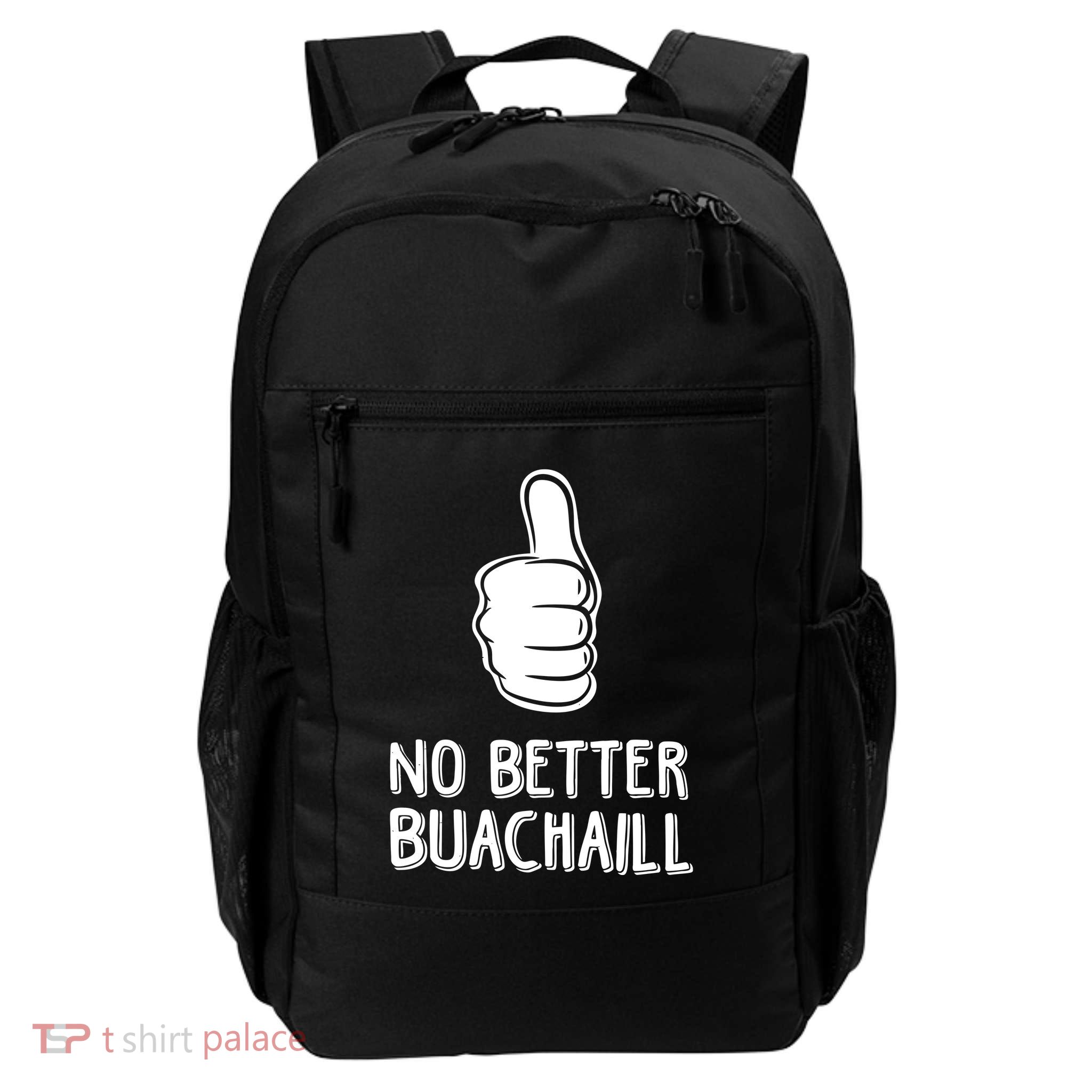 Tally Man Wearing No Better Buachaill Backpack