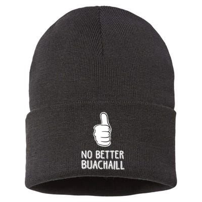 Tally Man Wearing No Better Buachaill Sustainable Knit Beanie