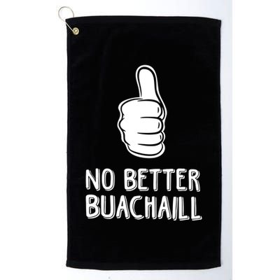 Tally Man Wearing No Better Buachaill Golf Towel