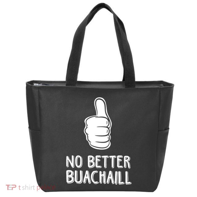 Tally Man Wearing No Better Buachaill Zip Tote Bag