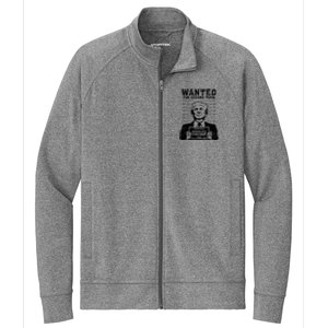 Trump Mugshot Wanted For Second Term 2024 Stretch Full-Zip Cadet Jacket