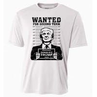 Trump Mugshot Wanted For Second Term 2024 Cooling Performance Crew T-Shirt