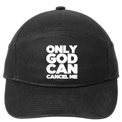 Tana Mongeau Wearing Only God Can Cancel Me 7-Panel Snapback Hat