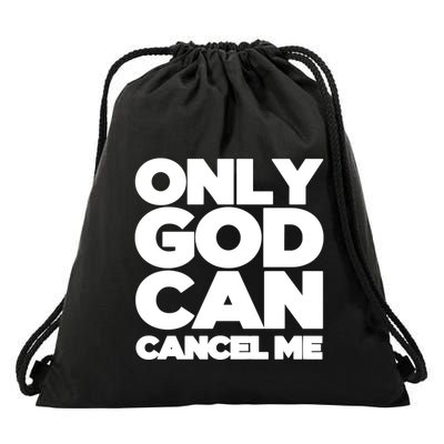 Tana Mongeau Wearing Only God Can Cancel Me Drawstring Bag