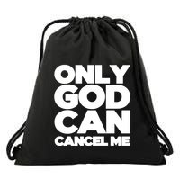 Tana Mongeau Wearing Only God Can Cancel Me Drawstring Bag