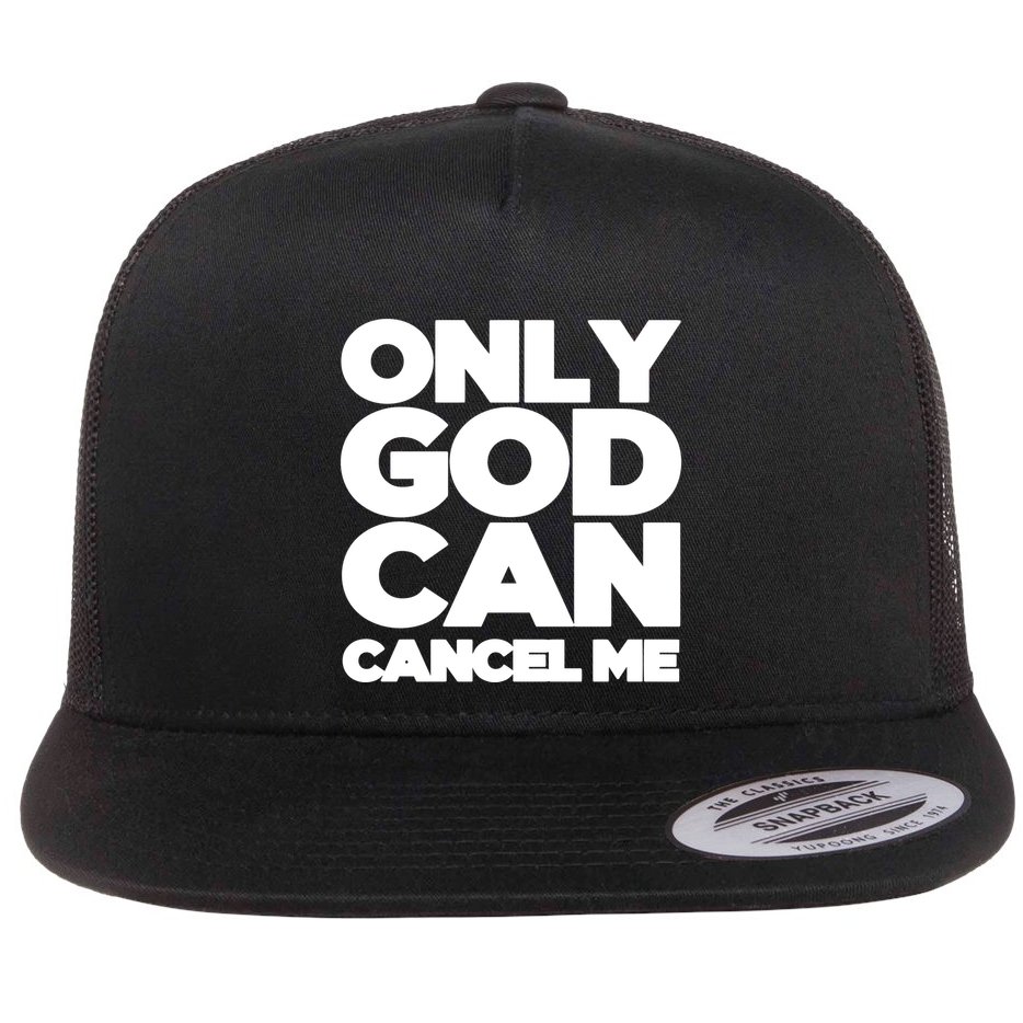 Tana Mongeau Wearing Only God Can Cancel Me Flat Bill Trucker Hat